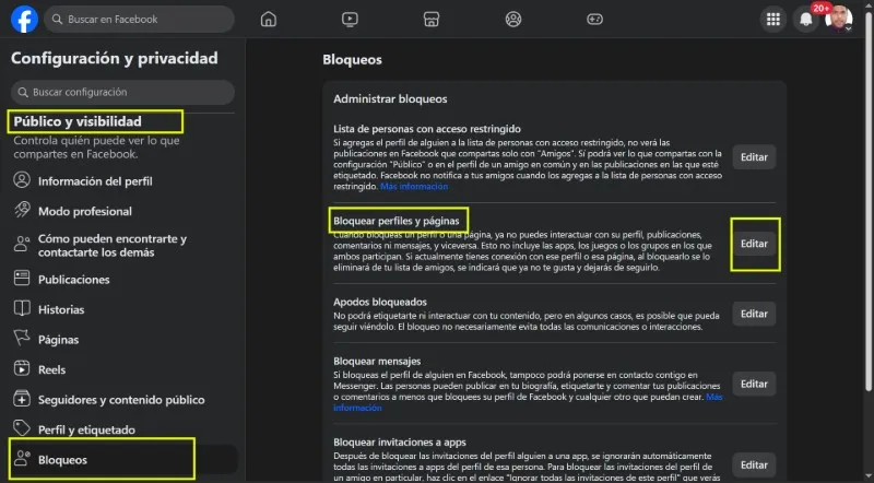 Débloquez des profils et des pages sur Facebook
