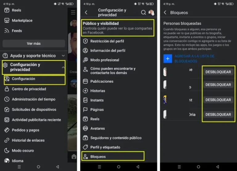 Débloquez des profils et des pages sur Facebook