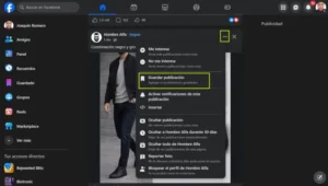 Enregistrer une publication Facebook