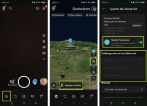 comment partager ma position depuis Snapchat