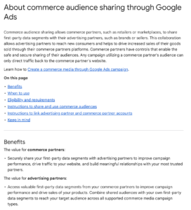 Google Ads Sharing