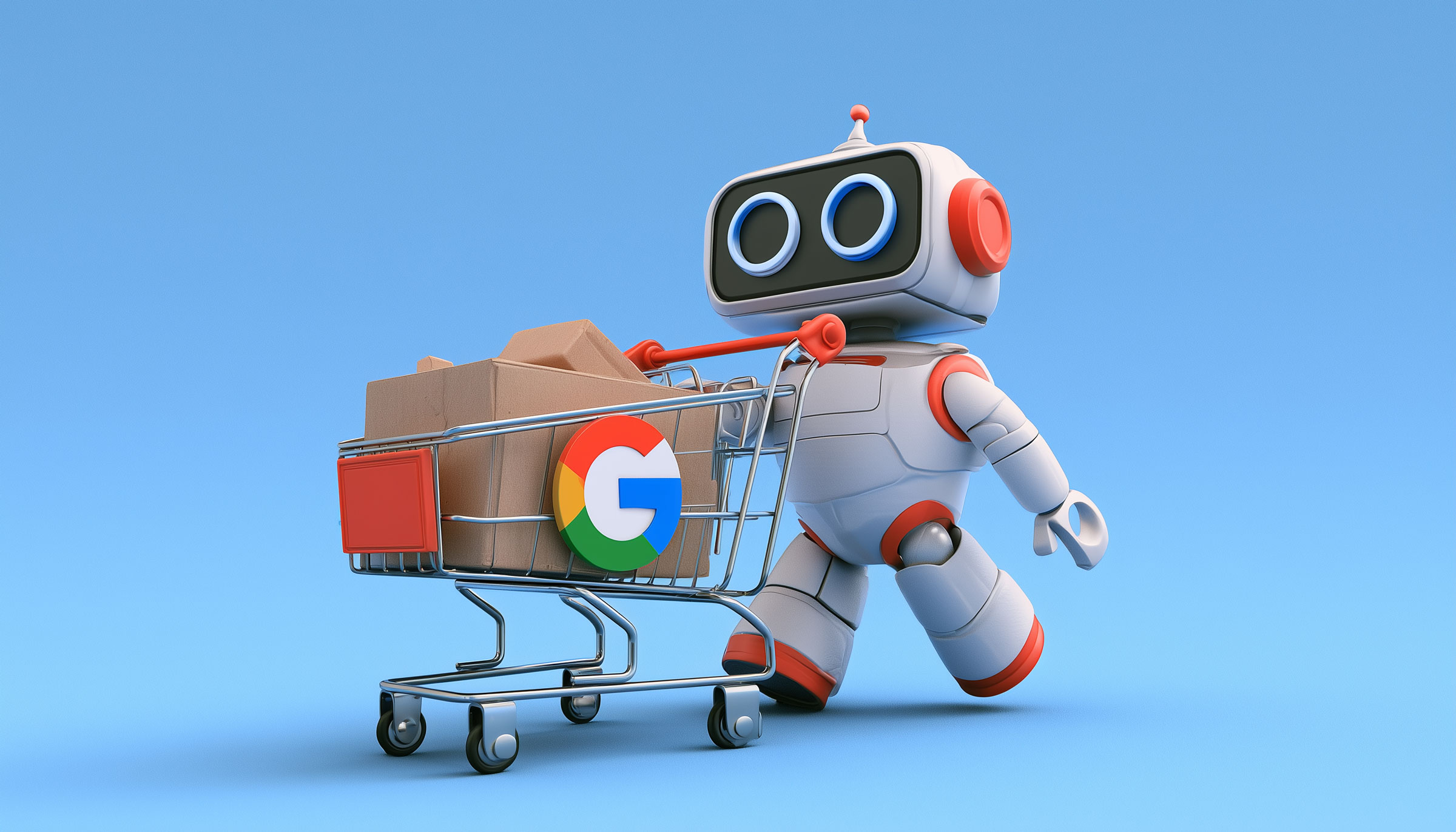 Robot Pushing Google Cart