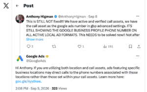 Google Call Tracker