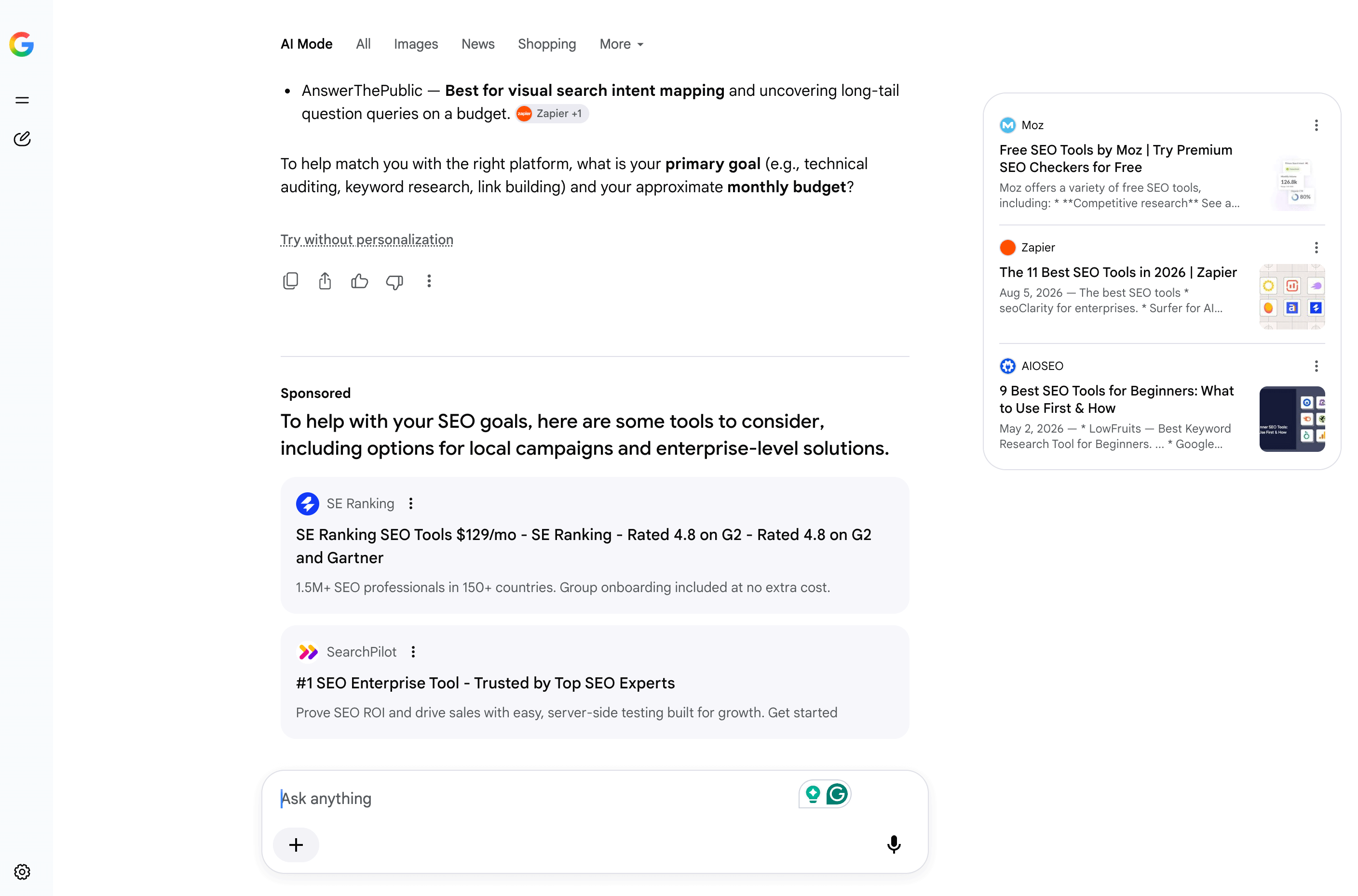 Annonces Google en mode Ai