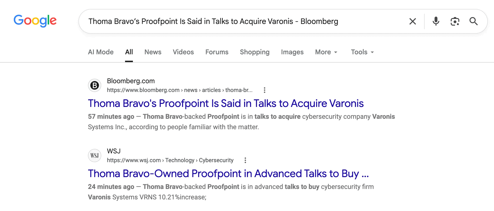 Google Tout Bloomberg