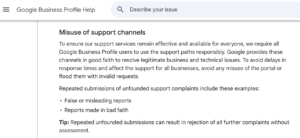 Gbp Misuse Support Channels