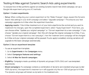 Google Ads Test Ai Max Vs Dsa