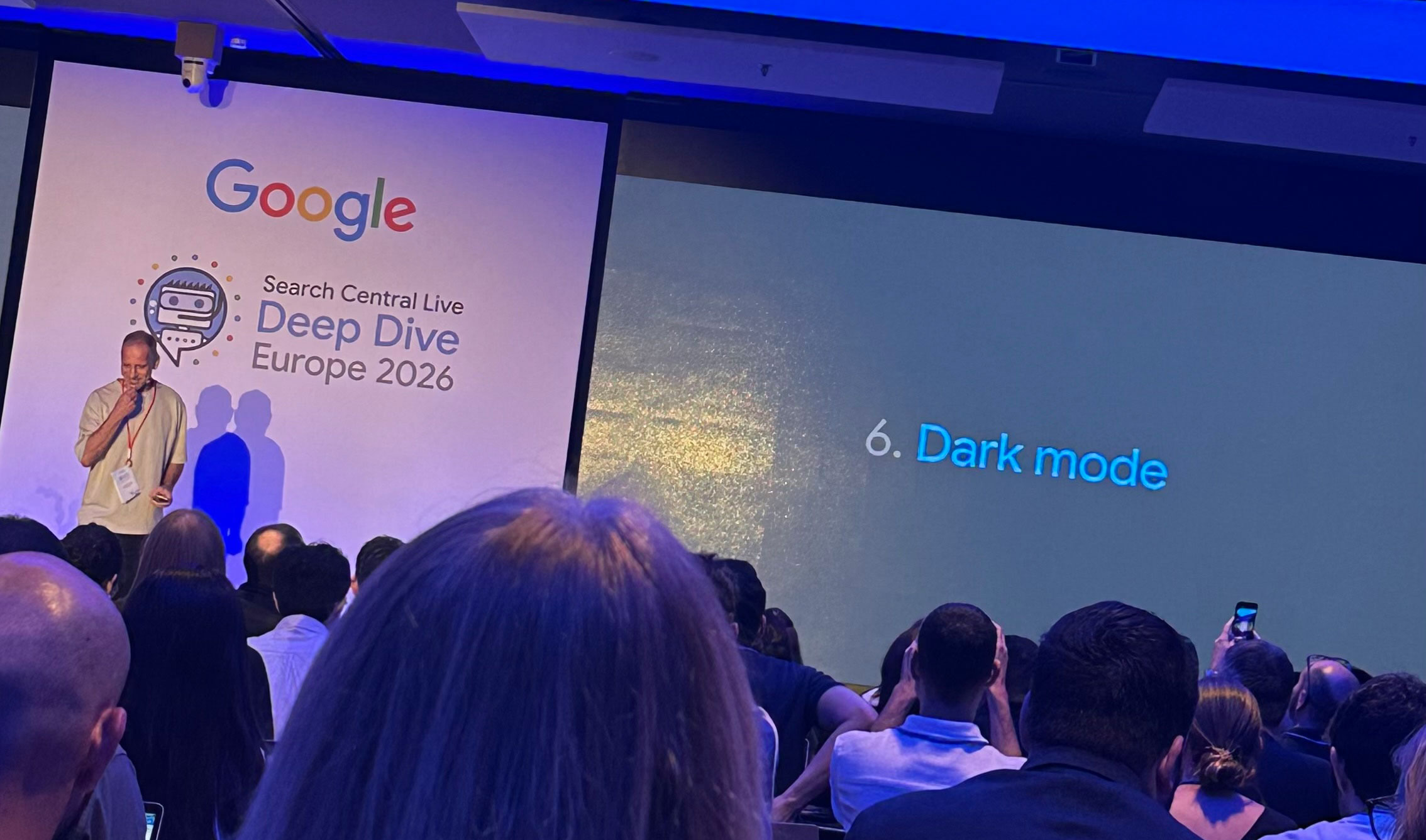 Mode sombre dans la console de recherche Google