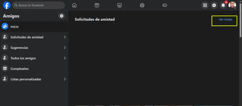 afficher les demandes d'amis sur Facebook