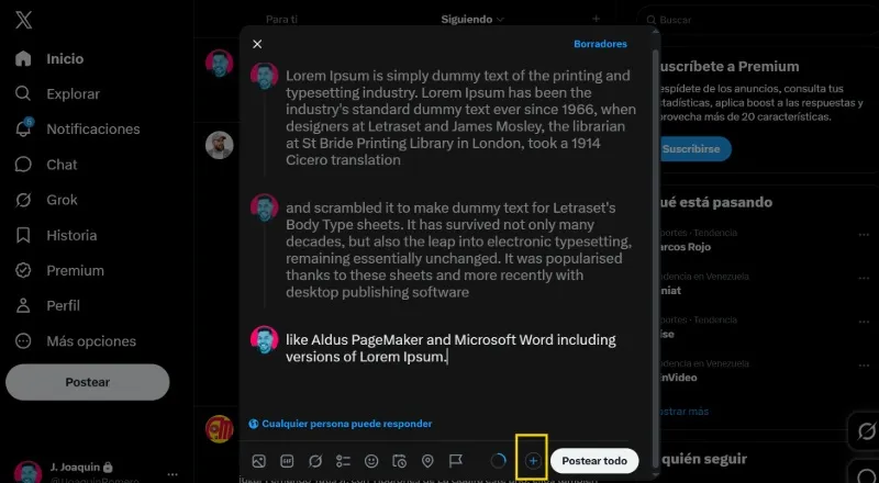 Comment publier un fil de discussion dans X (avant Twitter)