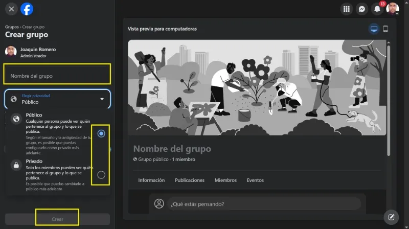 Comment créer des groupes sur le Web Facebook