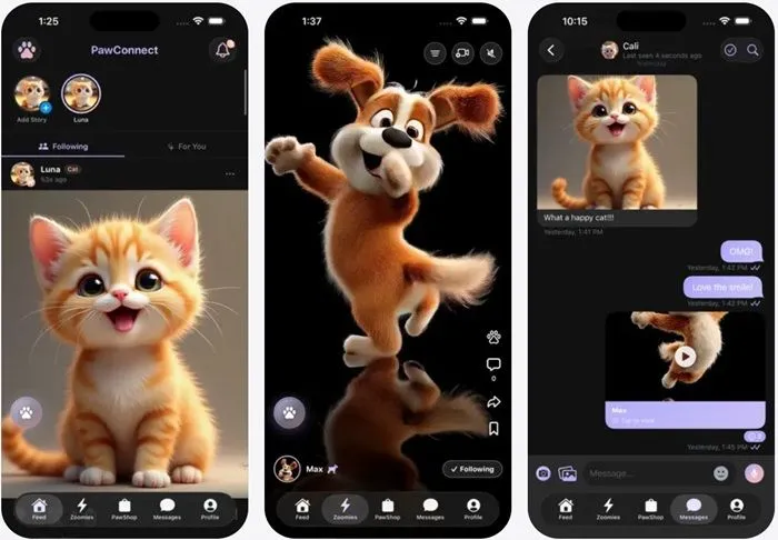Réseau social pour animaux de compagnie