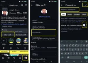 comment ajouter des pronoms sur Instagram