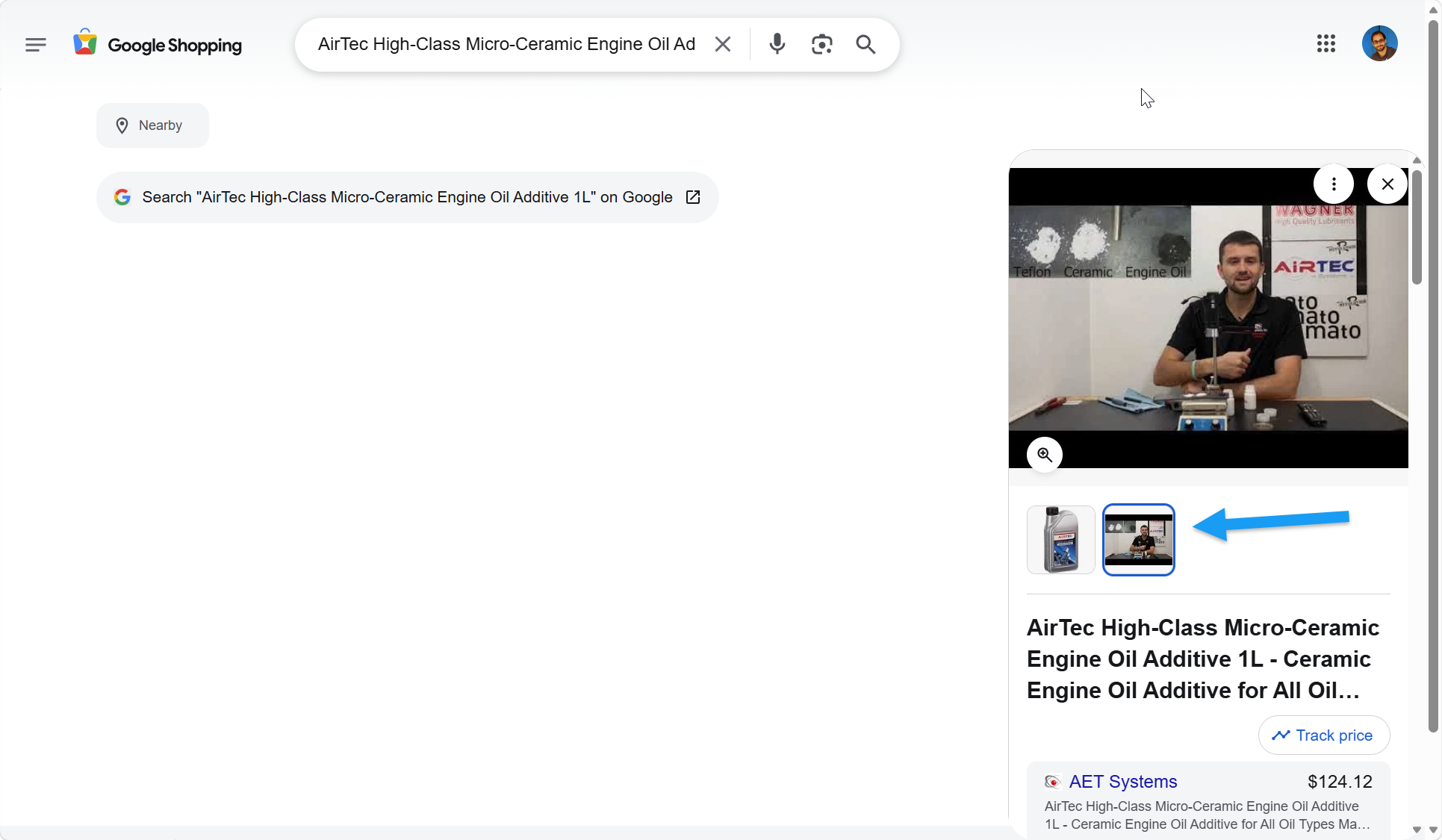 Liste d'achat Google Aucune vidéo
