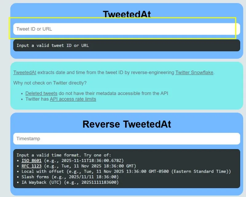 comment utiliser TweetedAt pour voir l'heure locale à laquelle un tweet est publié dans X