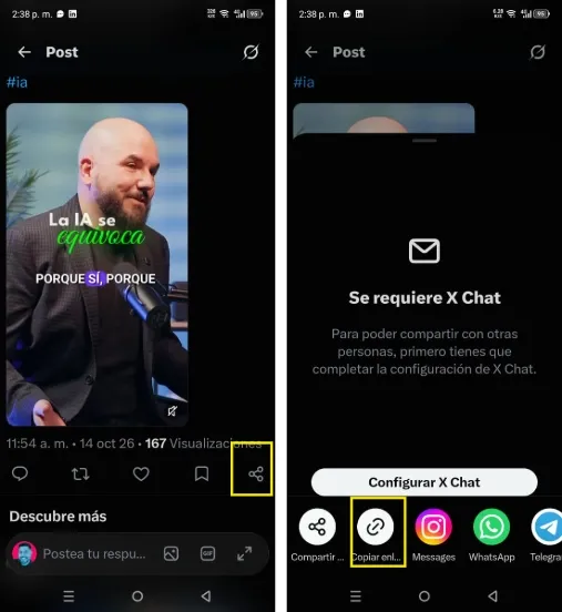 Comment copier un tweet pour le coller ailleurs