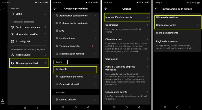 Comment dissocier mon numéro de téléphone et mon e-mail de TikTok