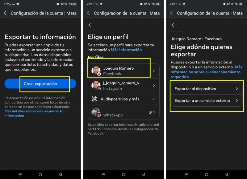 Comment exporter vos données Facebook vers d'autres appareils ou réseaux sociaux