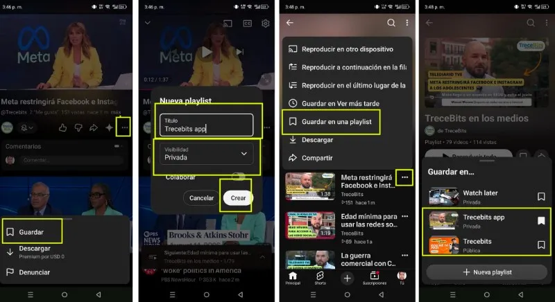 Comment créer une playlist YouTube depuis votre mobile