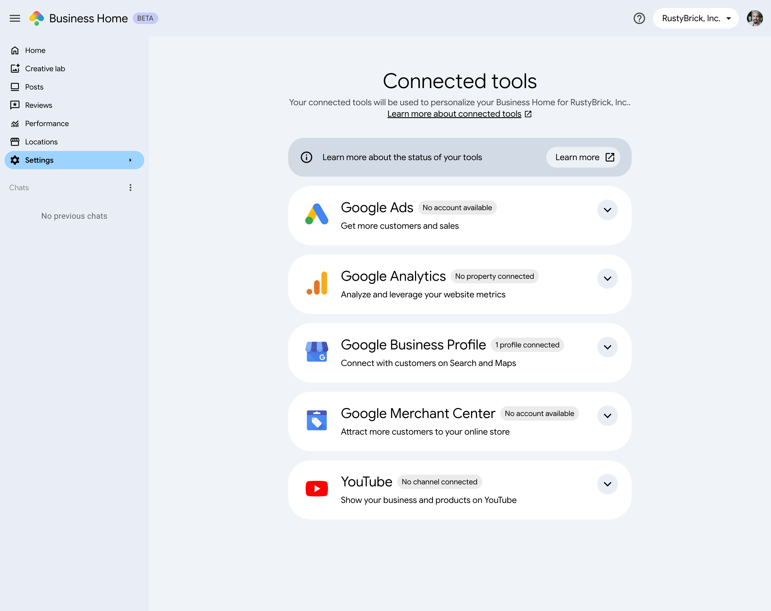 Outils connectés Google Business Home