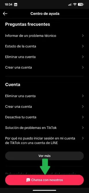 Assistance TikTok