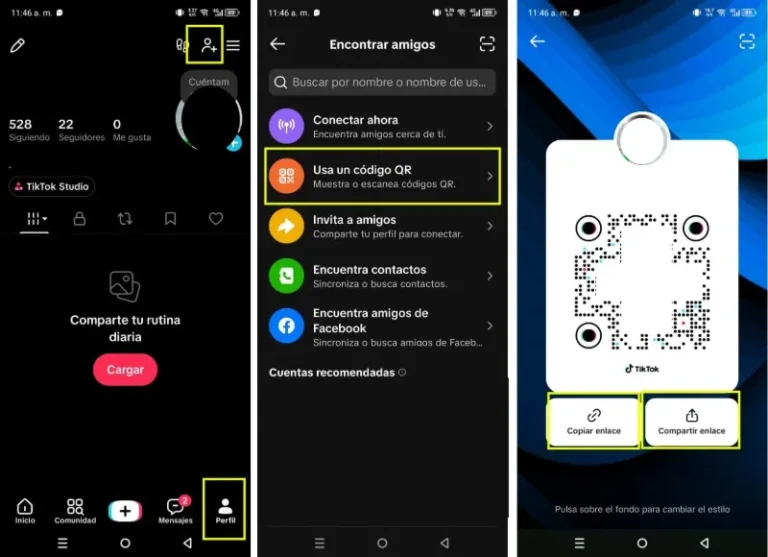 Comment générer un code QR de mon profil et le partager