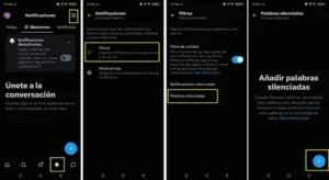 comment désactiver les mots dans X (anciennement Twitter) sur Android