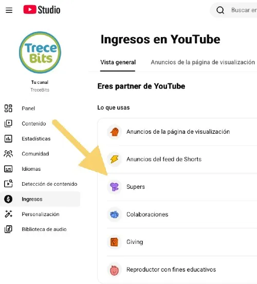 supers chat youtube