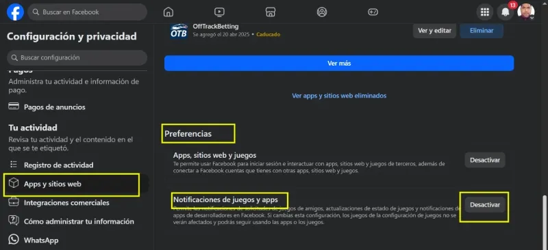 Comment désactiver les notifications des jeux et des applications sur Facebook