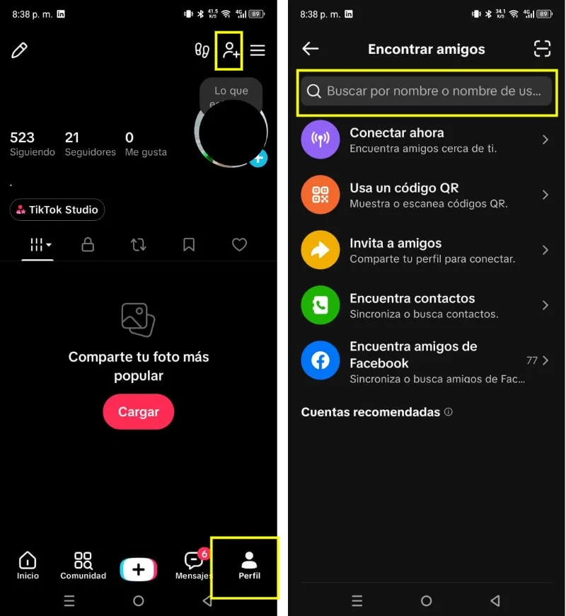 Comment ajouter des amis et des contacts à TikTok