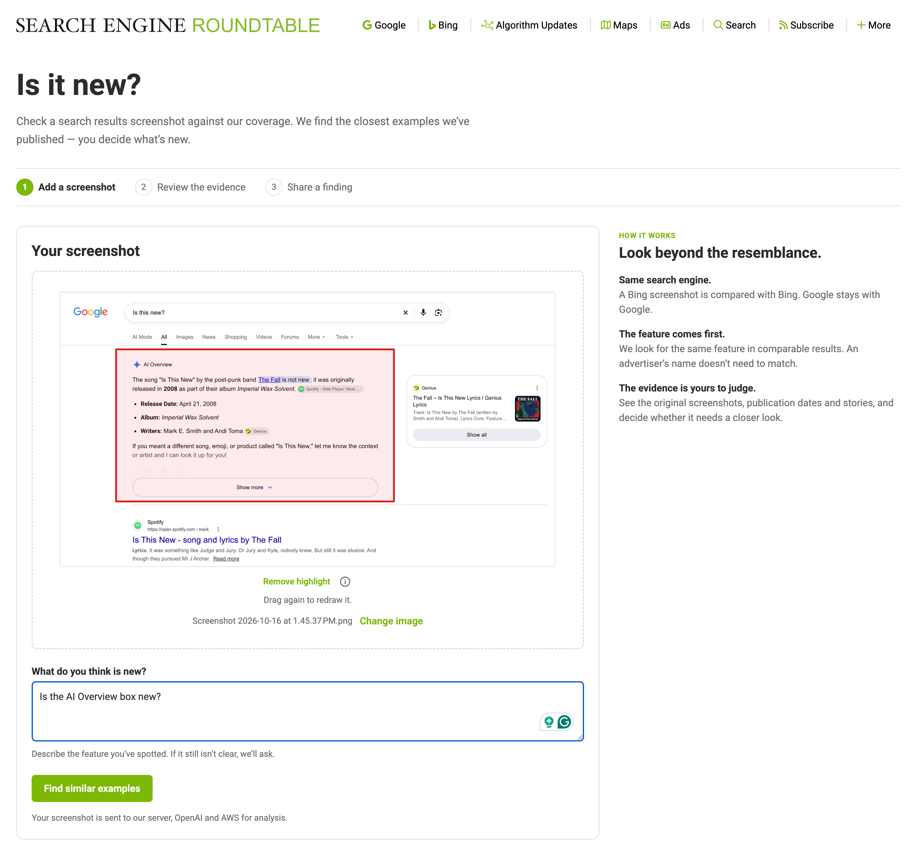 Est-ce nouveau Capture d'écran 1