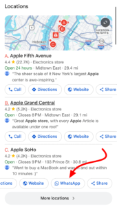 Google Maps Whatsapp