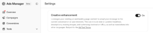 Chatgpt Ads Creative Enhancements Setting