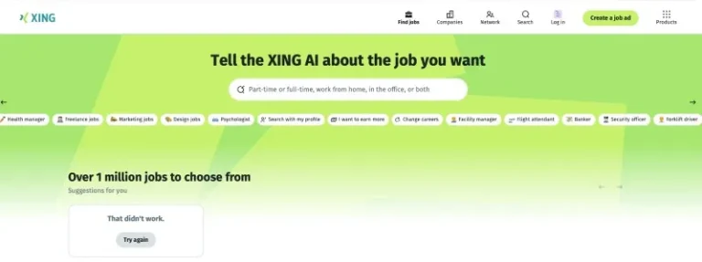 Capture d'écran de Xing 2026
